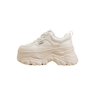 星期六厚底小白鞋女2025新款秋季增高女鞋老爹女士休闲运动鞋爆款