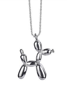 amb同款钛钢项链小狗锁骨链礼物