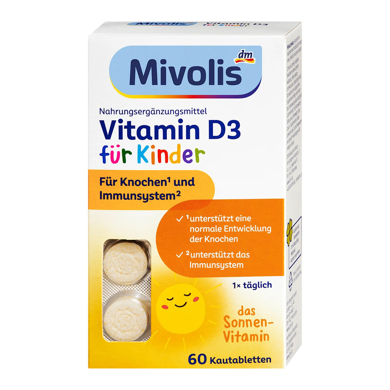 Mivolis儿童钙片维生素D补钙D3