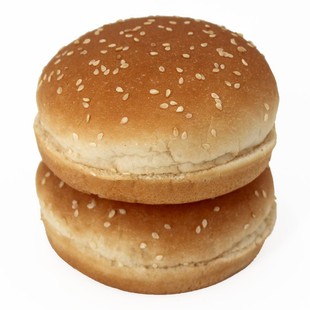 华麦汉堡胚商用面包胚半成品早餐三明治汉堡包汉堡皮家庭装整箱