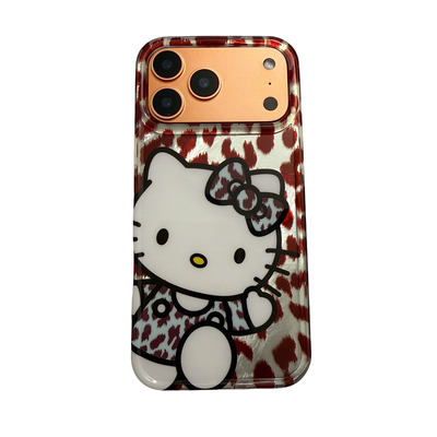 HelloKitty凯蒂猫豹纹苹果手机壳