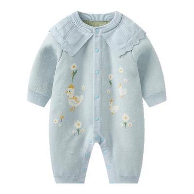 婴儿连体衣秋冬宝宝外出爬服