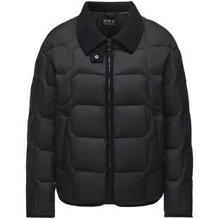 坦博尔新款女衬衫领羽绒服轻薄保暖时尚翻领短款外套TB5330226Z