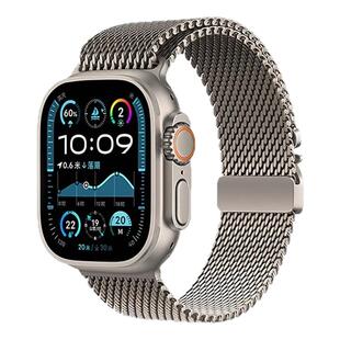 NACCITY适用苹果手表表带ultra3 2米兰尼斯s11代s10磁吸iwatch手表带applewatch智能s9男款se精致uitra金属s8