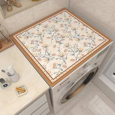 全自动滚筒式洗衣机防尘罩冰箱微波炉床头柜巾防水垫子盖皮革盖布