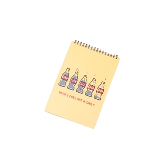 正品KACO|可口可乐联名A5笔记本螺旋本PP磨砂封面80g道林纸横线本办公记事便携式考研学生上翻线圈本手账本