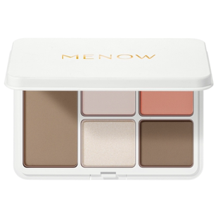 16克大分量!MENOW美诺塑颜面部综合盘高光修容鼻影腮红五色修容盘