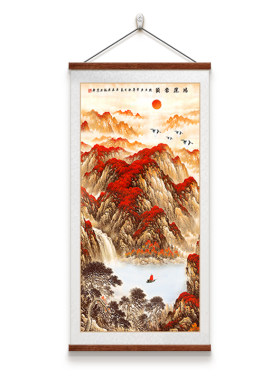 鸿运当头进门走廊玄关装饰画