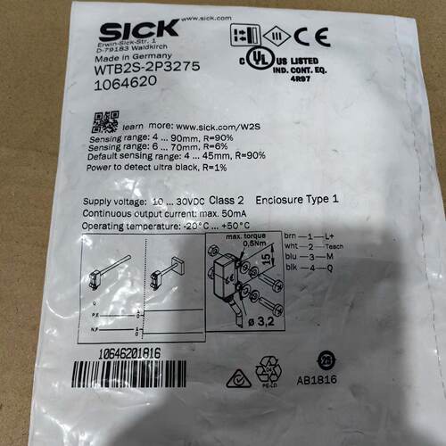 议价SICK光电传感器WTB2S-2P3275，德国