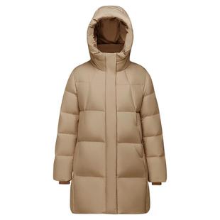 波司登25新款羽绒服女休闲都市加厚宽松长款连帽保暖百搭