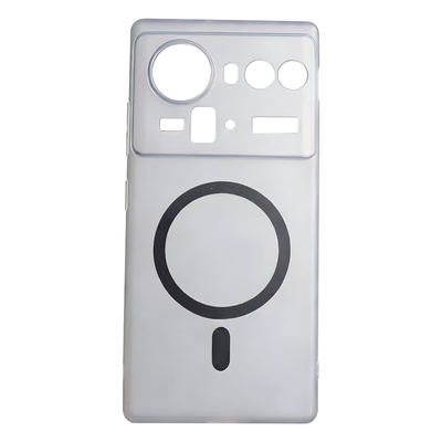 适用努比亚Z80Ultra手机壳磁吸tpu软壳Z70SUltra保护套磨砂防指纹Z60Ultra全包镜头小孔圆弧边硅胶半透明灰色