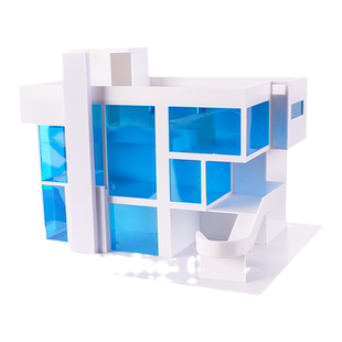 建筑沙盘模型材料diy手工拼装摆件场景制作史密斯住宅别墅环艺