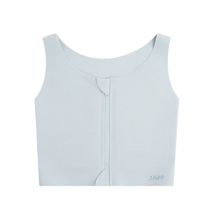 Janest/简态无痕束胸内衣大胸显小运动背心女拉链纸片人塑胸秋季