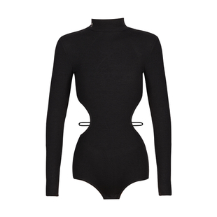 Dnacebaby拉丁舞服新款2025秋冬练功服女童露背舞蹈服上衣DAS794