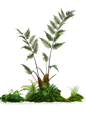 假绿植室内造景景观组合高级感仿生绿色植物大型盆栽落地摆件装饰
