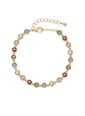 阿吉豆手饰女款多巴胺彩虹手链