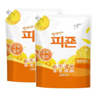 韩国碧珍柔顺剂2300ml两袋装