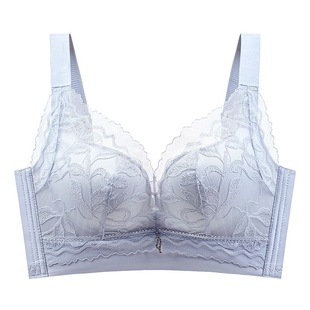 乳胶内衣小胸聚拢上托无钢圈防下垂调整型罗丽丝收副乳蕾丝文胸罩