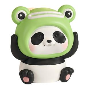 桌面装饰小摆件可爱熊猫情绪稳定神器办公室工位好物生日礼物女生