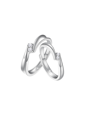 SinceYou情侣对戒高级小众素圈