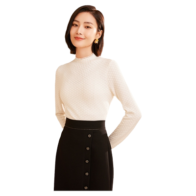 乔万尼针织衫上衣女2026新款春季薄款小香风打底衫内搭ET3M762