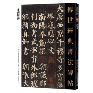 颜真卿多宝塔碑临摹字帖原帖原大原色楷书毛笔高清附注释初学临写碑刻全文成人练字书籍软笔教程河北教育出版社传世经典书法碑帖2