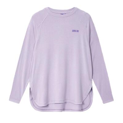 安娜苏圆领长袖罩衫T恤