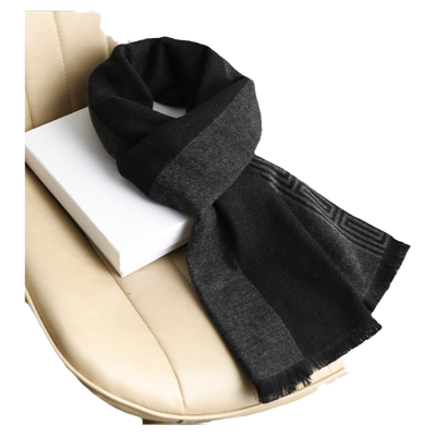 黑色围巾韩版男士冬季