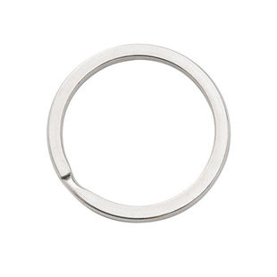 金属钥匙圈环大号碳钢扁圈铁圈圆形加厚钥匙钩扣配件手工diy钥匙