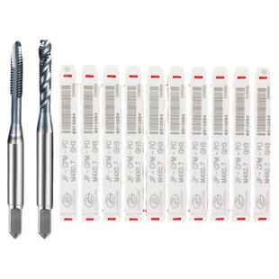 粉末冶金镀钴螺旋丝攻公制CPM先端直槽丝锥机用P20调质钢用40rc