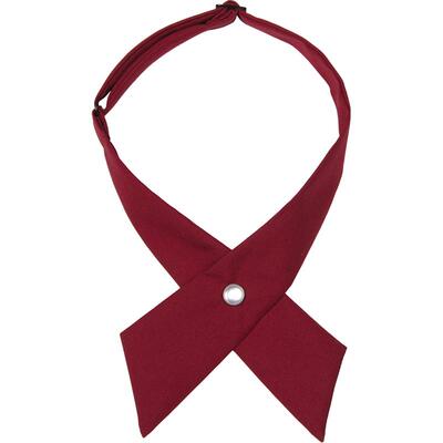 红色十字交叉领结衬衫学生jk