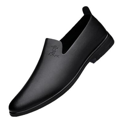 PLOVER牛皮透气单层休闲鞋豆豆鞋