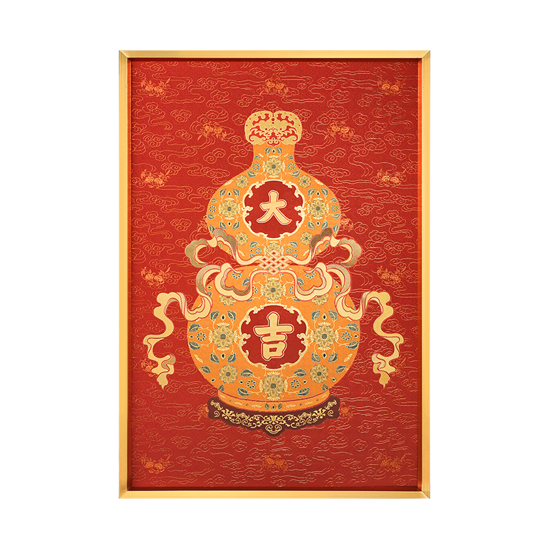 故宫福禄大吉挂画装饰画摆件