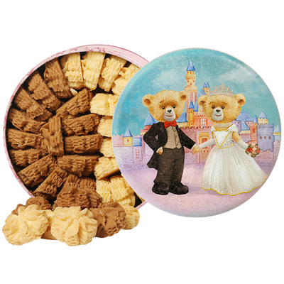 香港珍妮曲奇聪明小熊双味小花