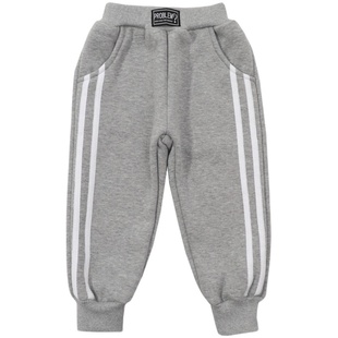 儿童加绒运动裤子冬装秋冬款男女童装小童宝宝卫裤加厚休闲宽松款