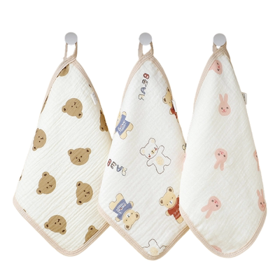 A类纯棉婴儿纱布方巾亲肤吸水