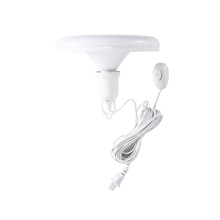 超亮LED插座灯泡带线插头开关简易插电灯悬挂式节能飞碟灯E27灯座