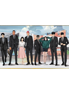 灌篮高手西装礼服晶瓷画挂墙