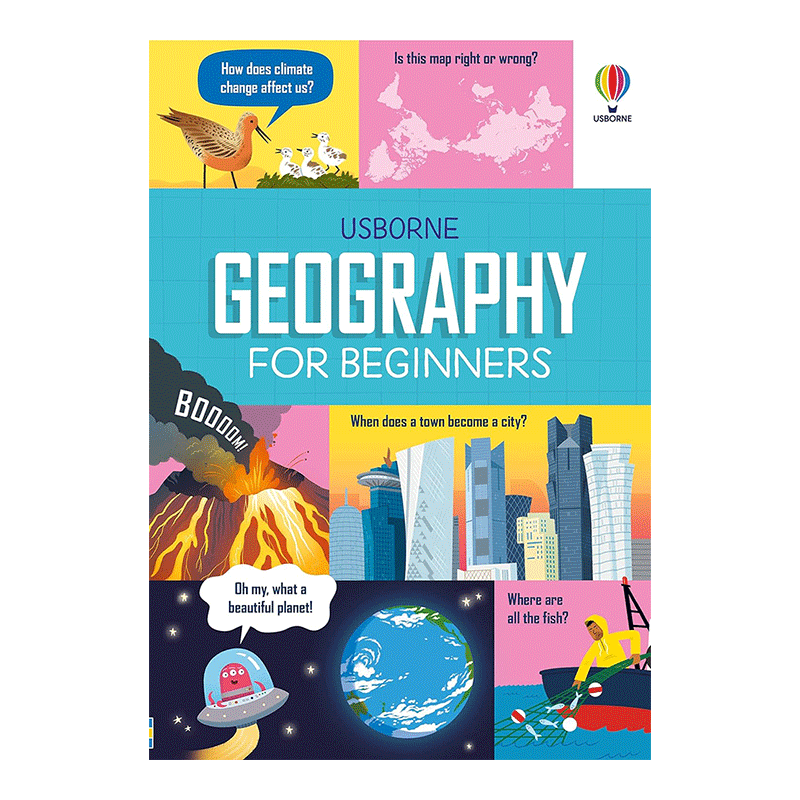 【现货】【少年商学院】读懂地理 【For Beginners】Geography 英文原版儿童英语阅读启蒙 Usborne尤斯伯恩少儿科学科普读物图书