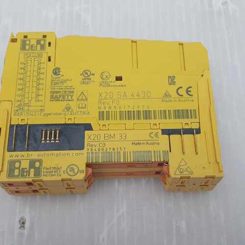 B&R X20 SA 4430 Safety Module Rev. F0 with X20 BM 33 Base Mo