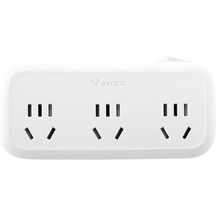 公牛插座转换器一转二三四面板孔多用功能不带线无线金牛排插板头