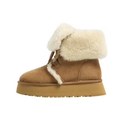 F21加绒加厚雪地靴女2026新款冬