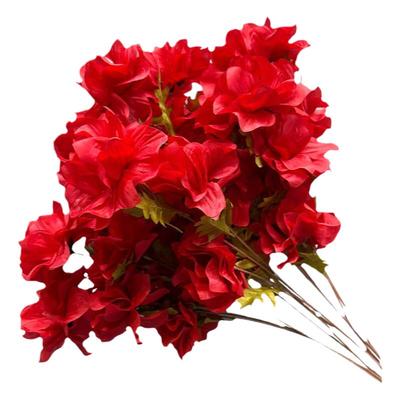 红色仿真花订婚装饰路引花