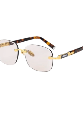 高档冰糖老料石头眼镜真水晶石镜