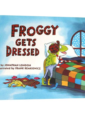 英文原版 Froggy Gets Dressed 小青蛙弗洛格穿衣服 大开绘本 吴敏兰绘本123 英文版 进口英语原版书籍