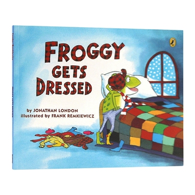 英文原版 Froggy Gets Dressed 小青蛙弗洛格穿衣服 大开绘本 吴敏兰绘本123 英文版 进口英语原版书籍