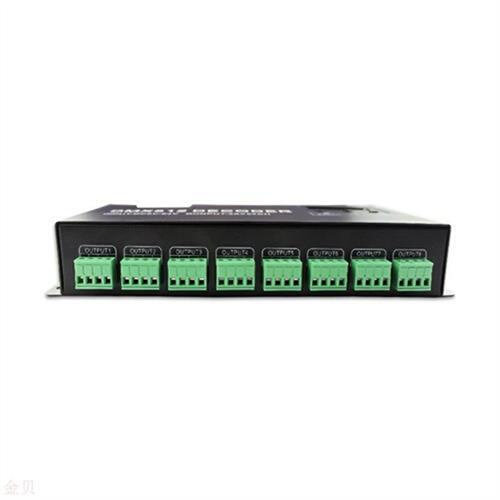新款24路dmx512解码器dmx驱动器3a 24通道解码器dc5-24v控制