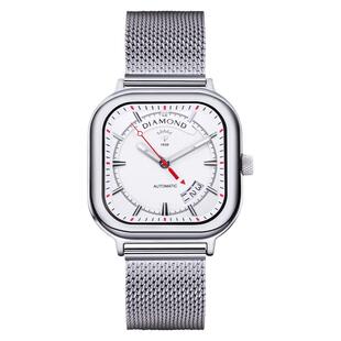 上海钻石牌手表男时尚自动机械表防水带日历夜光官方正品潮流男表