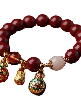 2026吞金兽手链朱砂原创手串手链
