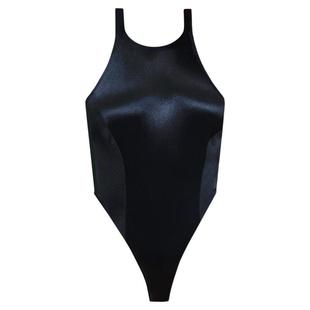 3件套！性感舍宾师连体衣紧身高叉丁字T裆居家慢舞瑜伽健美形体服